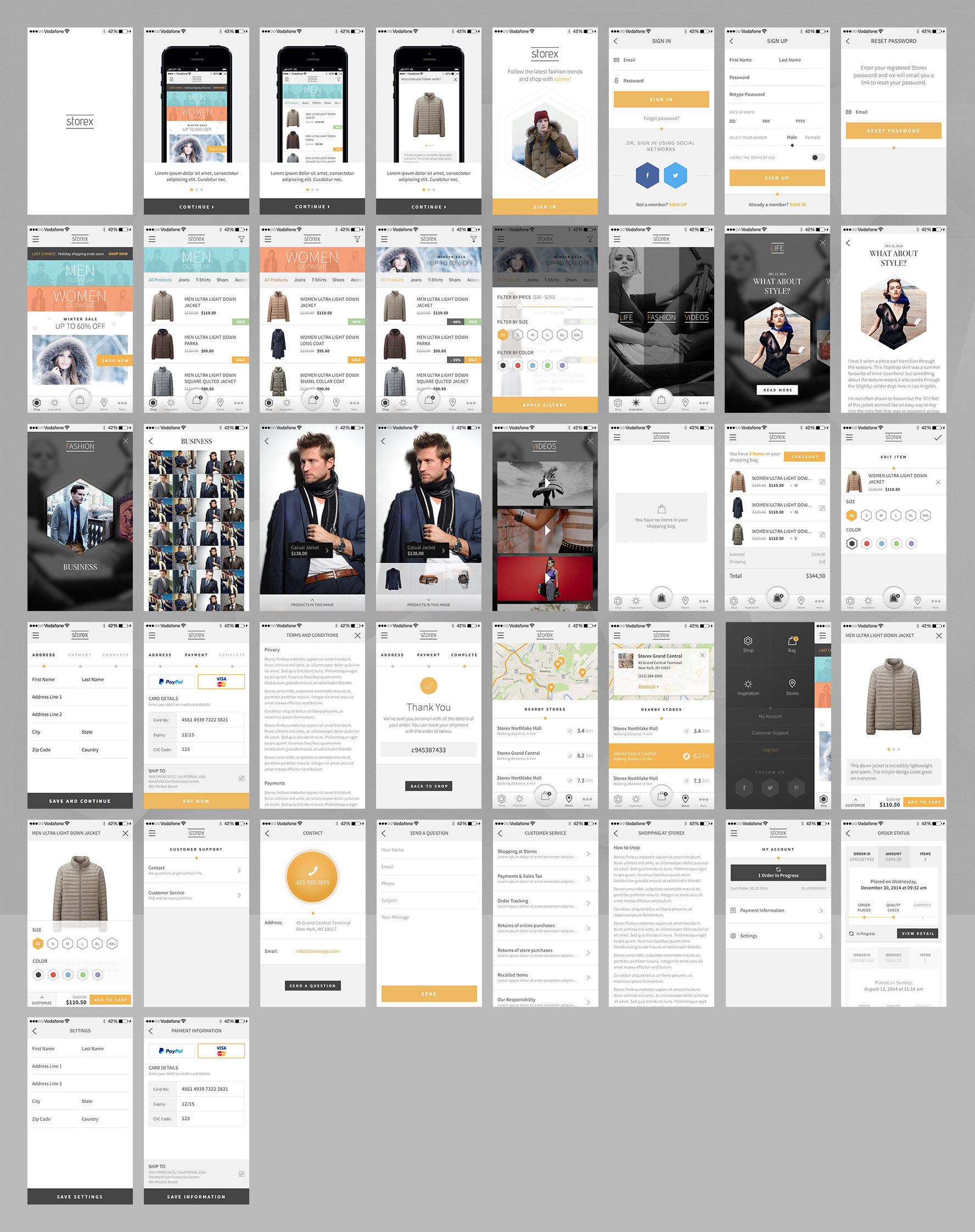 Shopping Application Template For iPhone